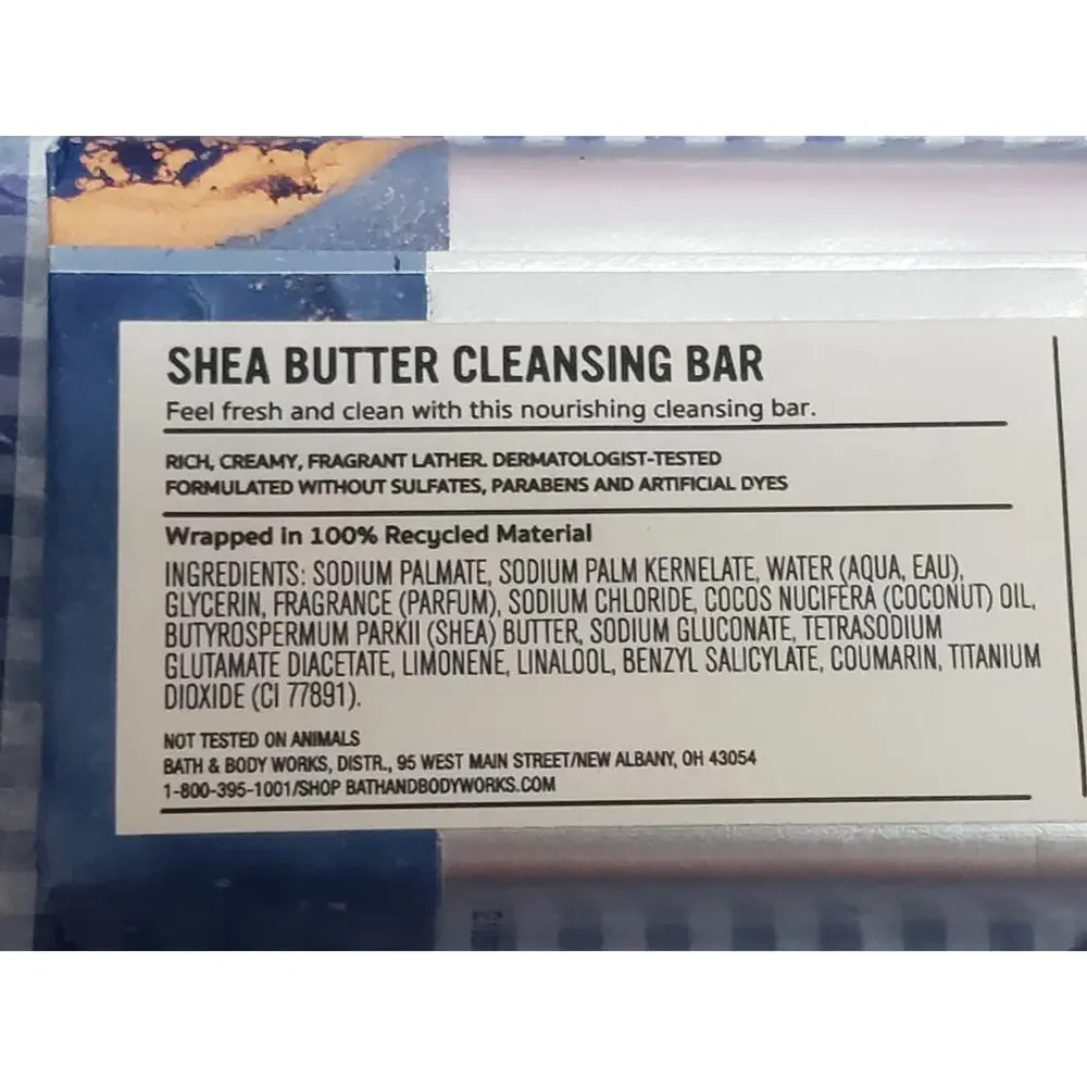 BBW Clean Slate Men's Collection Shea Butter Cleansing Bar Soap Set of 2